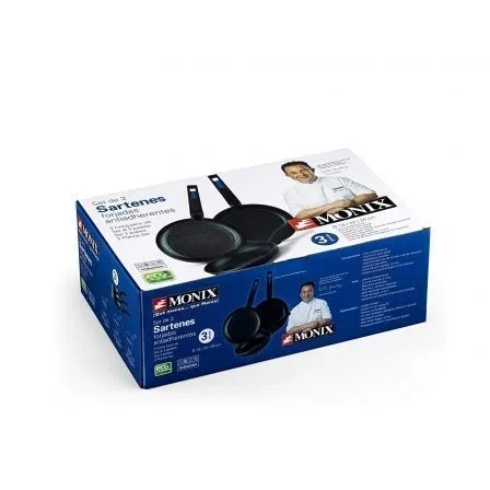 Monix Pack 3 Sartenes de Aluminio Forjado 18, 22 y 26 cm Monix Pack 3 Sartenes de Aluminio Forjado 18, 22 y 26 cm